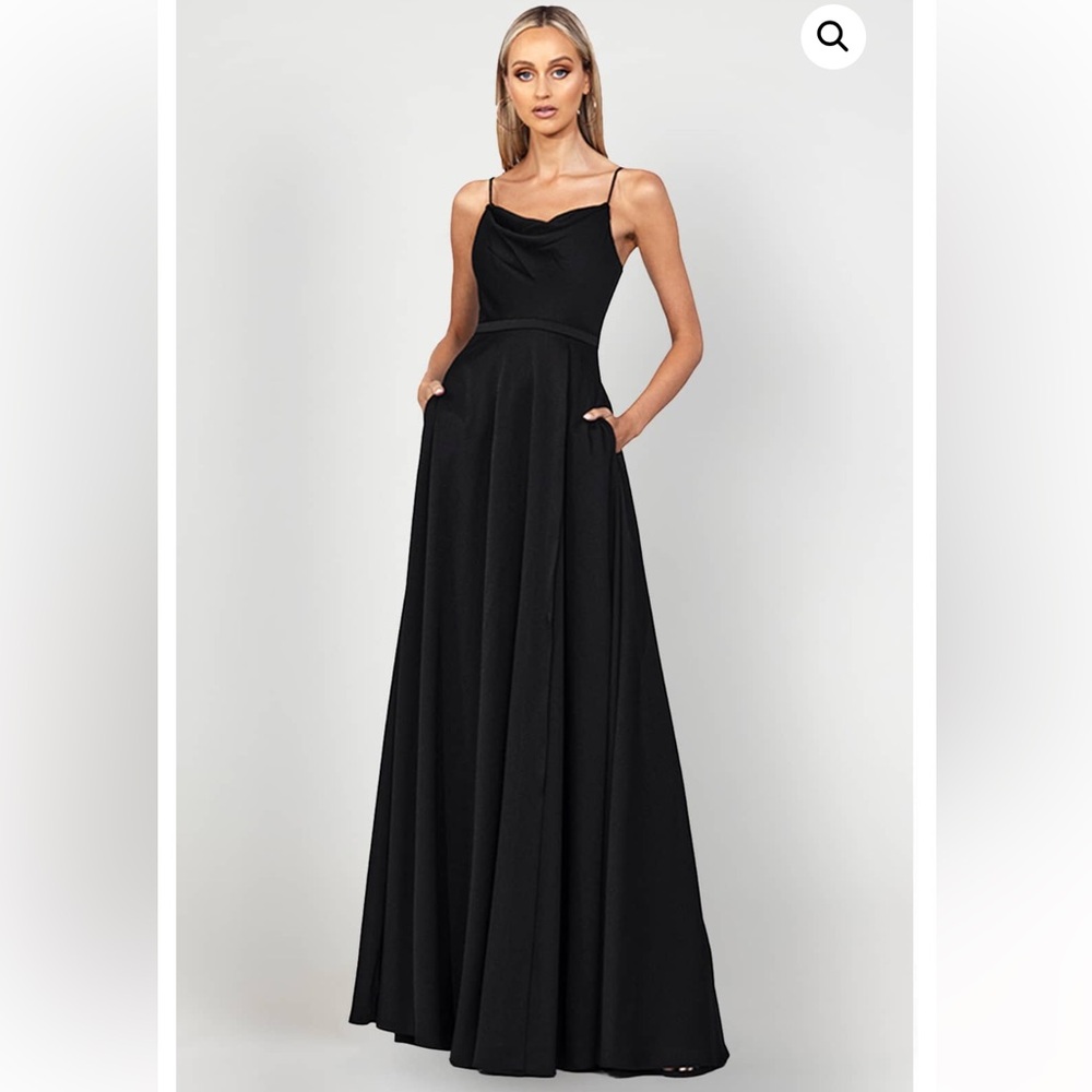 Bariano Australia Dress- Elegant Black Evening Gown